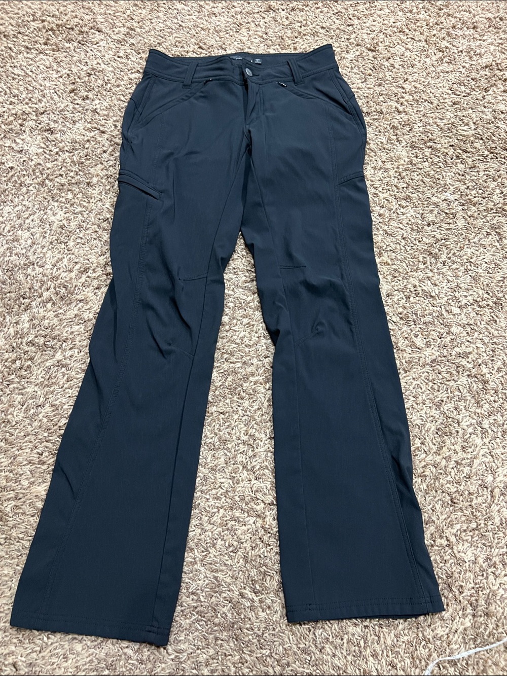Prana black winter fleece lined Hallena pants sz 4.